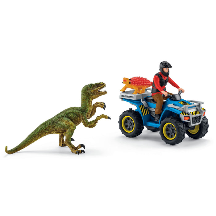 Schleich 41466 Pako Velociraptorilta mönkijällä