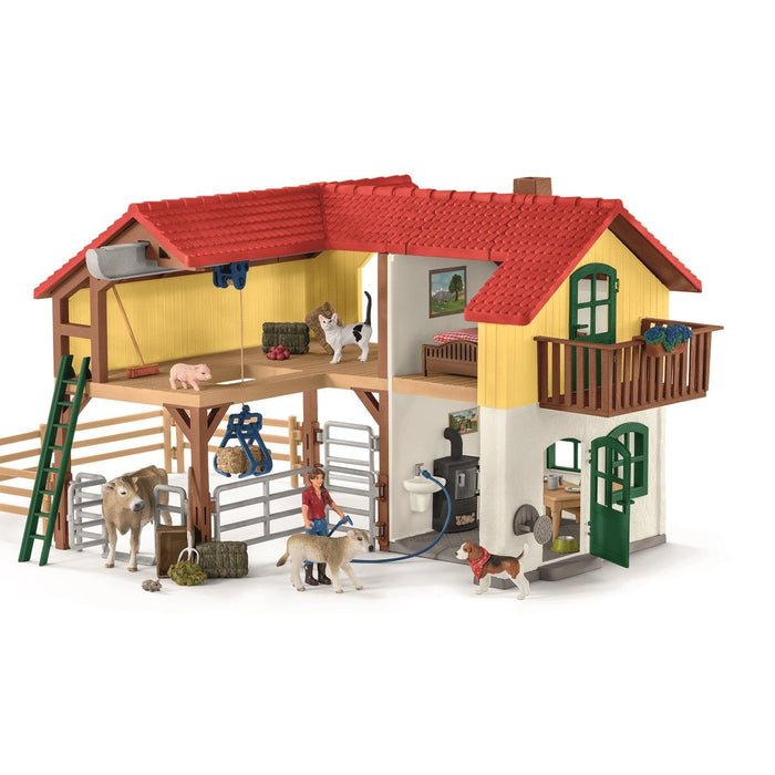 Schleich 42407 suuri Maatila eläimineen ja hoitajineen