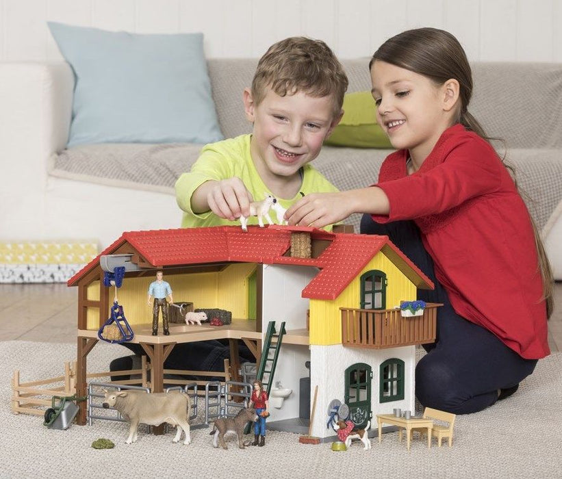 Schleich 42407 suuri Maatila eläimineen ja hoitajineen