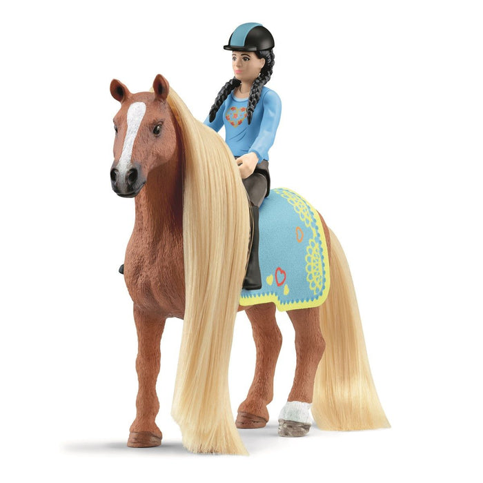 Schleich 42585 Beauty ratsastaja Kim ja Caramelo hevonen
