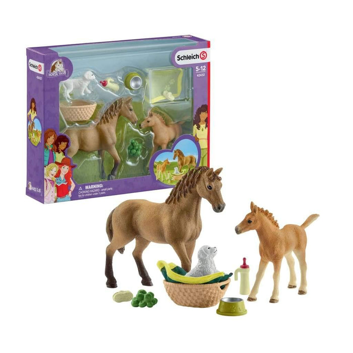 Schleich Sarahin eläinvauva setti 42432 - Schleich/Papo
