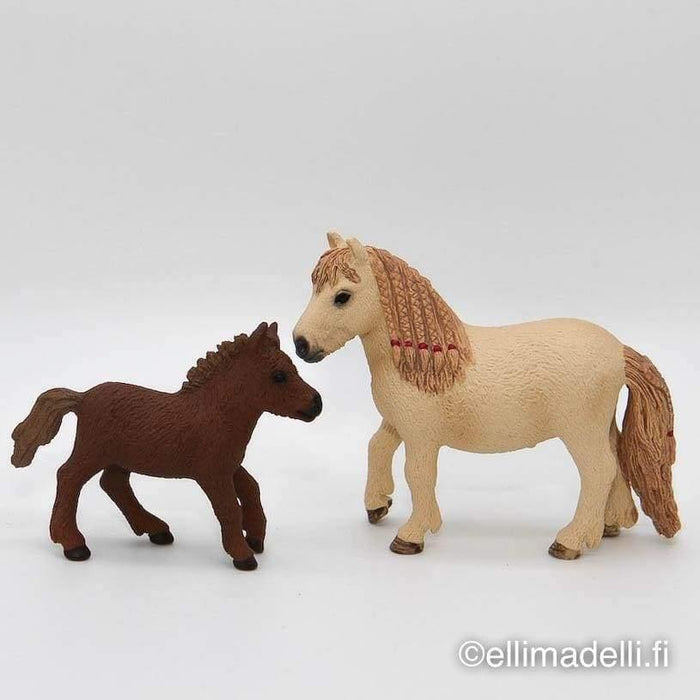 Schleich Shetlanninponi ja varsa - Schleich second hand