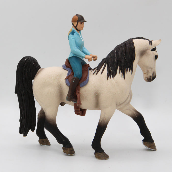Schleich Tennessee walker hevonen 13789, ratsastaja ja satula