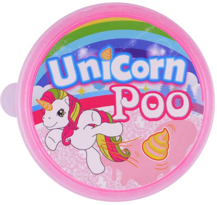 Unicorn Poo pinkki Slimy lima - tasku koko